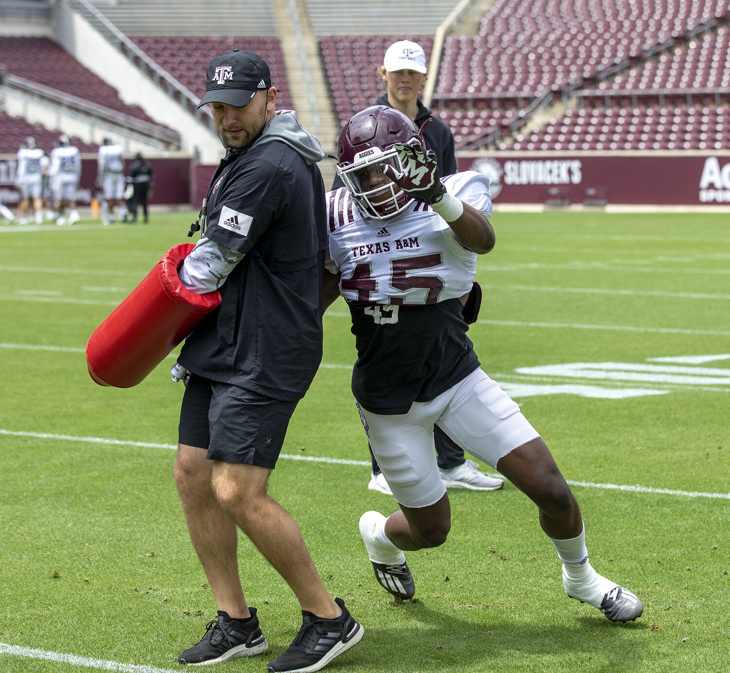 Spring football practice